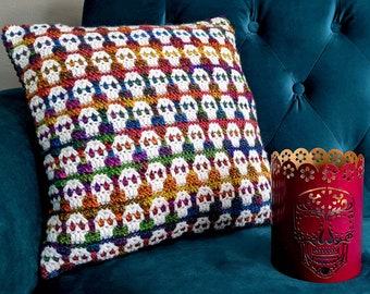 Mini Skulls Mosaic Crochet Full Pattern by Sixel Design