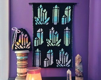 Motif au crochet en mosaïque de cristaux par Sixel Design