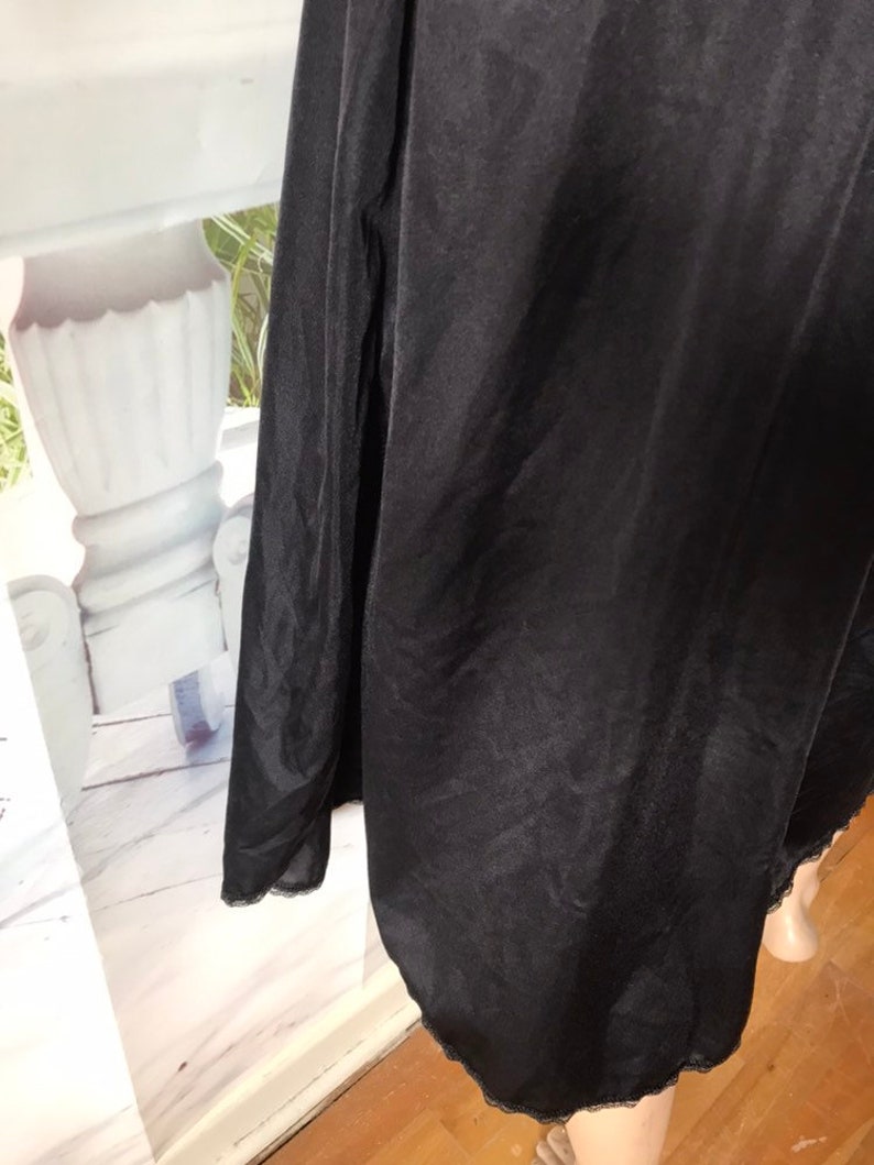 Vintage vanity fair half slip black size 2XL