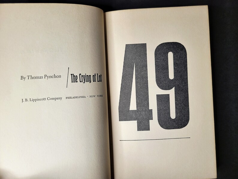Thomas Pynchon ~ The Crying of Lot 49 ~ 1966 First Edition & Printing image 2