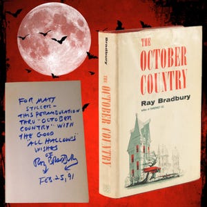 Ray Bradbury ~ SIGNED &quot;The October Country&quot; ~ The 1955 First Edition in Dust Jacket