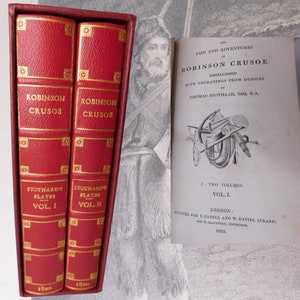 Daniel Defoe ~ 1820 The Life & Adventures of Robinson Crusoe, Thomas Stothard Illustrations, London