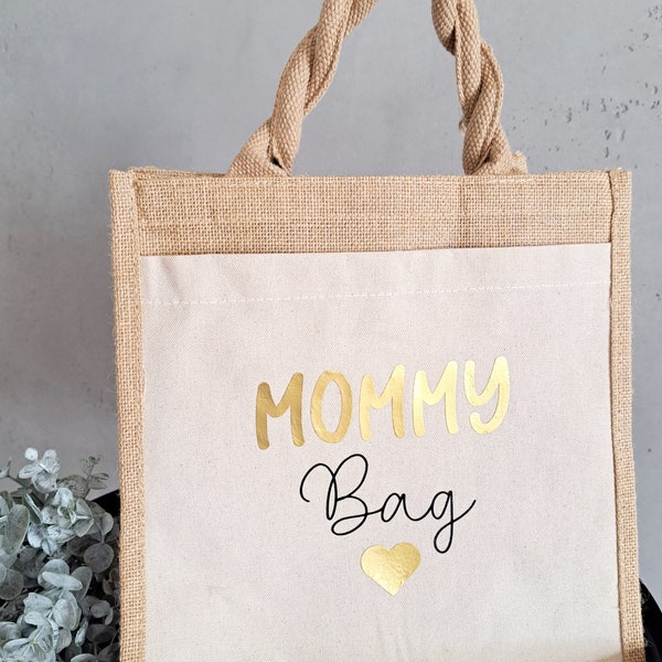 Jutetasche Mommy Bag