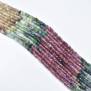 Tundra Sapphire Faceted Rondelle Beads 2.5mm, Tundra Sapphire Beads, Natural Tundra Sapphire Rondelle Beads, Tundra Sapphire Handmade Beads