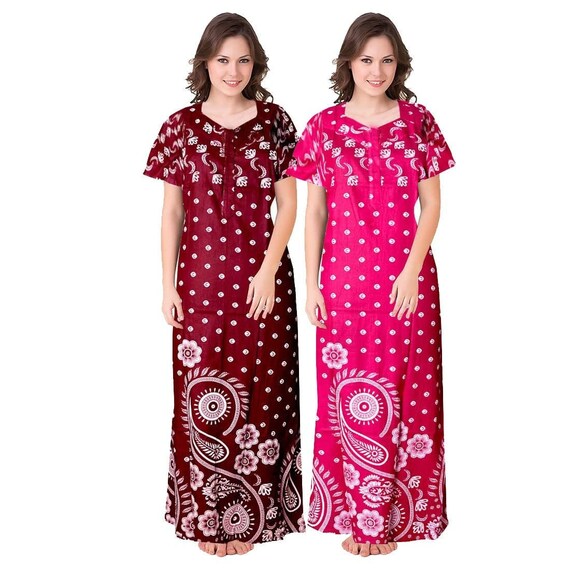 Pure cotton nighty deals