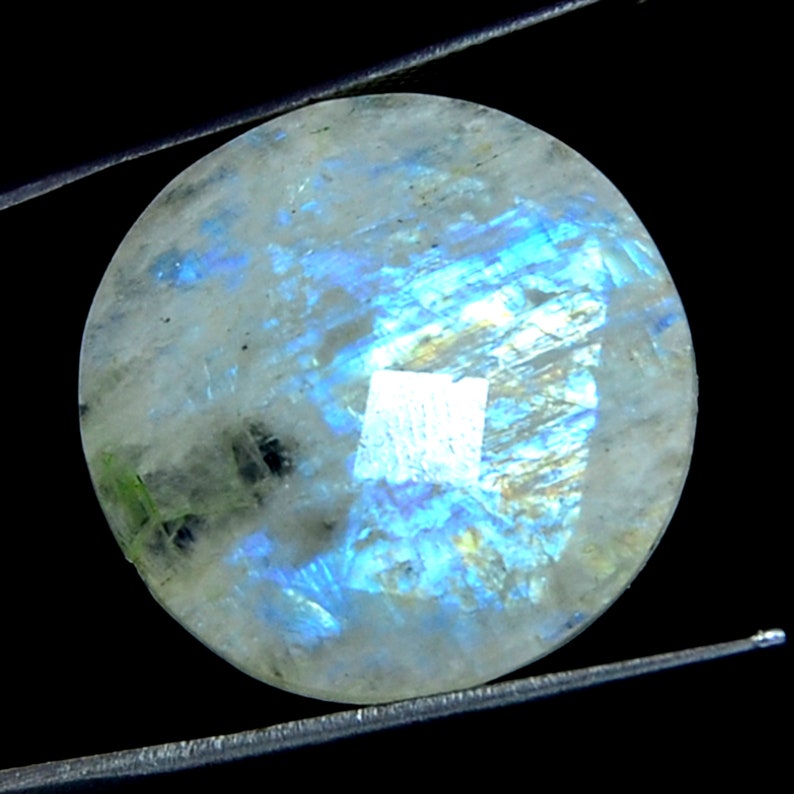 Mix Shape Briolette faceted Gemstone Buy 5 Item Get 50/% Off Great Natural Blue Flace Chaker Cut Rainbow Moonstone