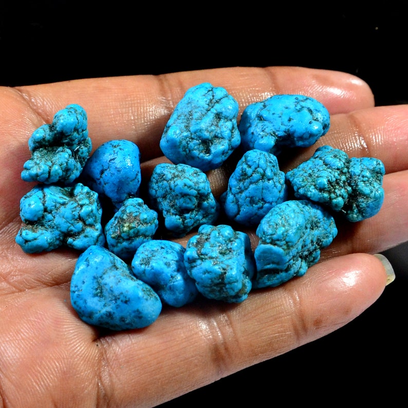 Raw Turquoise Crystal Rough Stone Blue Color Turquoise Etsy