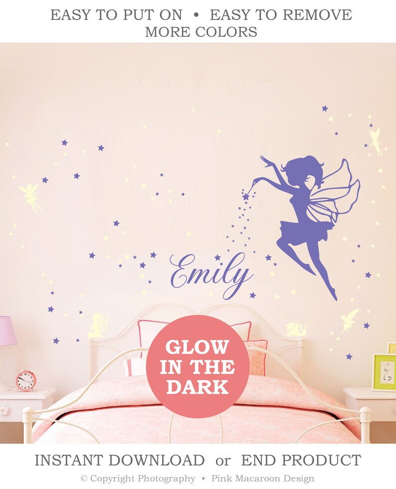 Your name personalised Wall Sticker any name 3 sizes available SS1