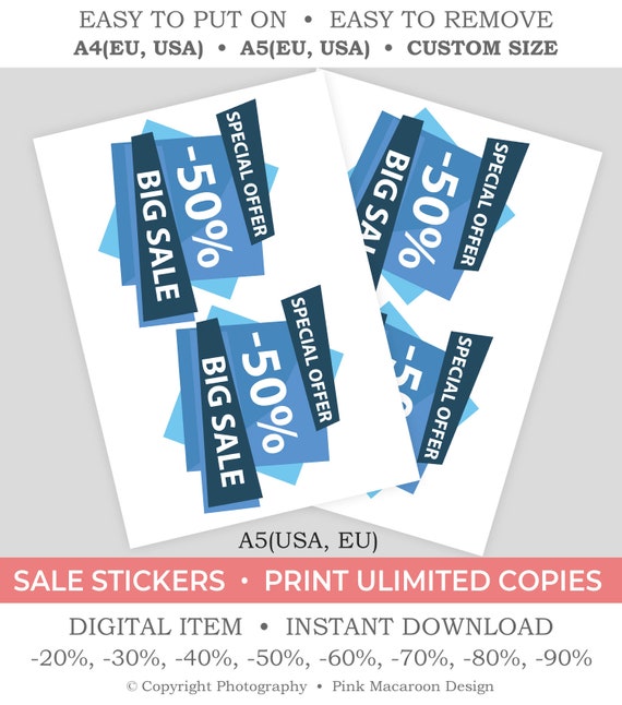 Low cost Window Sticker, Printable Sale Decals, SS2 image about Printable Window Sticker titled Discounted Window Sticker, Printable Sale Decals, SS2