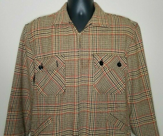Sears Sportswear Houndstooth Jacket Size Med Vinta