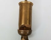 Lonergan Brass Steam Whistle 7 quot Vintage 3 Chime Made in Philadelphia Untested