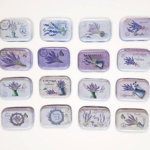 Lavender Small Tin Box - Tin Jewellery Box- Tin Gift Box - Tin Storage Box