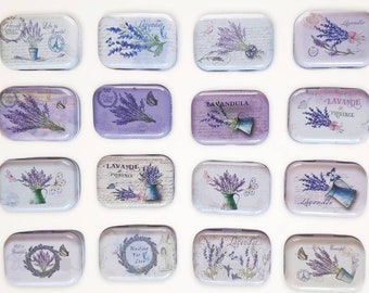 Lavender Small Tin Box - Tin Jewellery Box- Tin Gift Box - Tin Storage Box