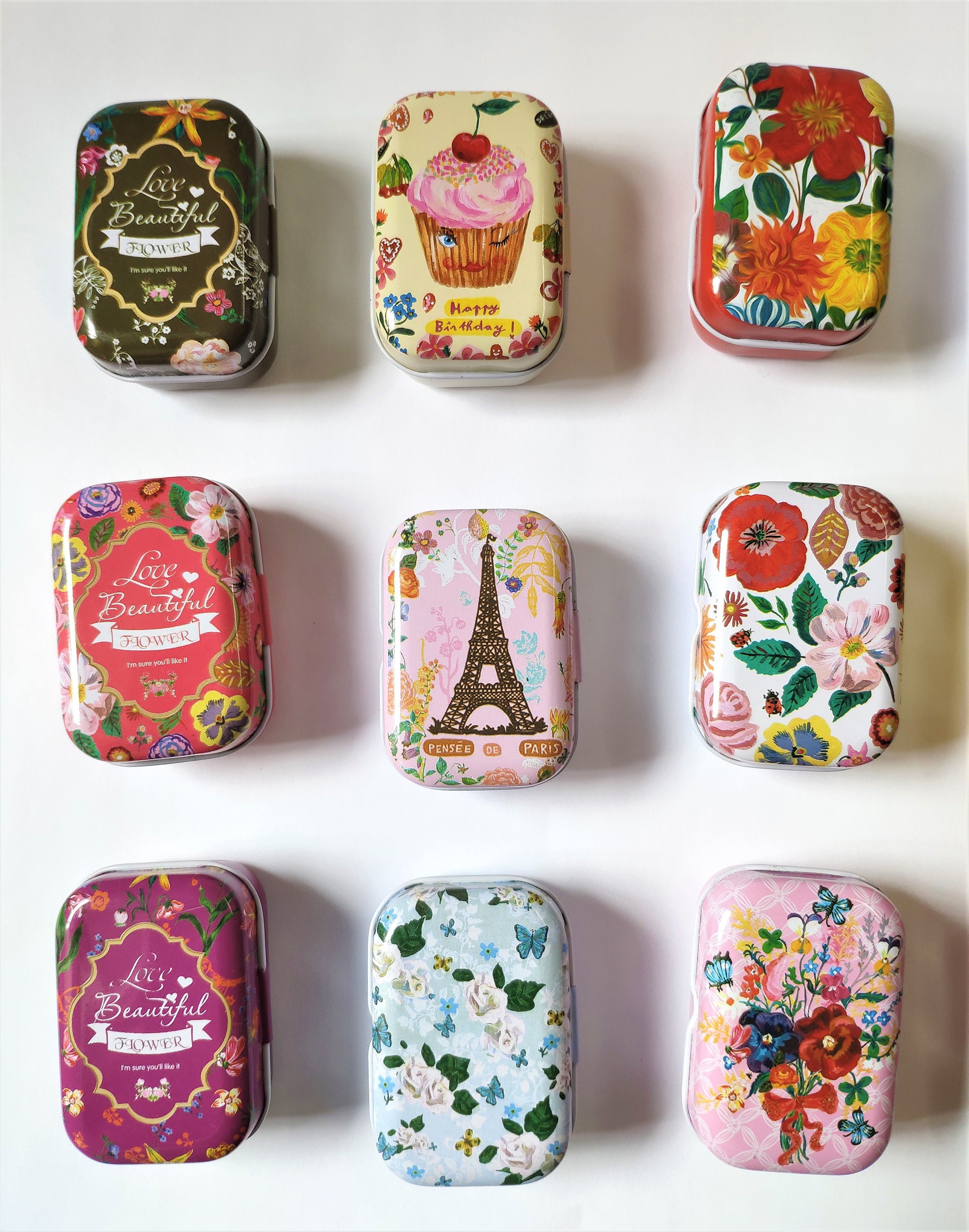 Small Tin Box Tin Jewellery Box Tin Gift Box Tin Storage Etsy