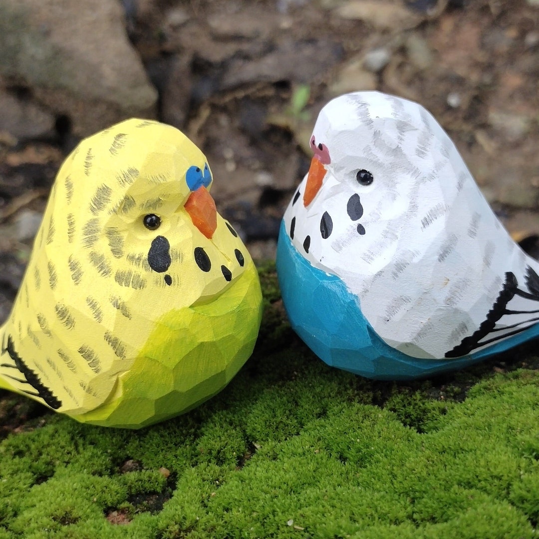 Handcraft Wooden Couple Parrot,wooden Parrot,bird Ornament,bird ...
