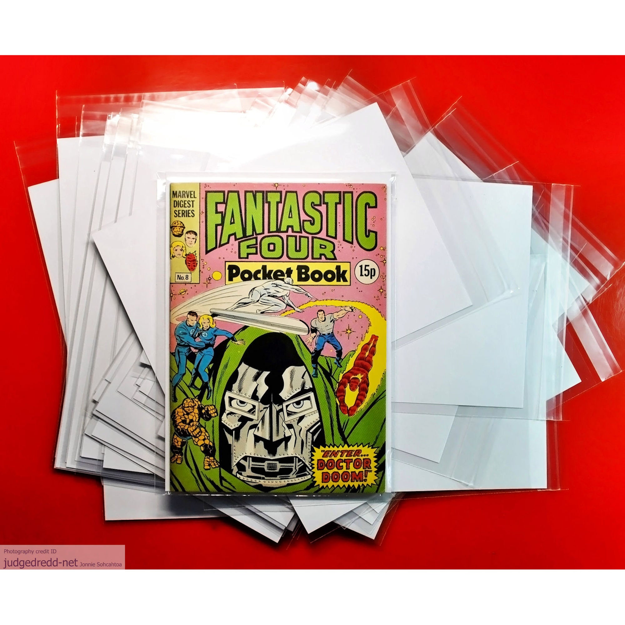 Comic Bags and Boards for Comics Books Silver Age, Current, Modern Etc.  Crystal Clear Acid-free Bags Acid Free Boards 