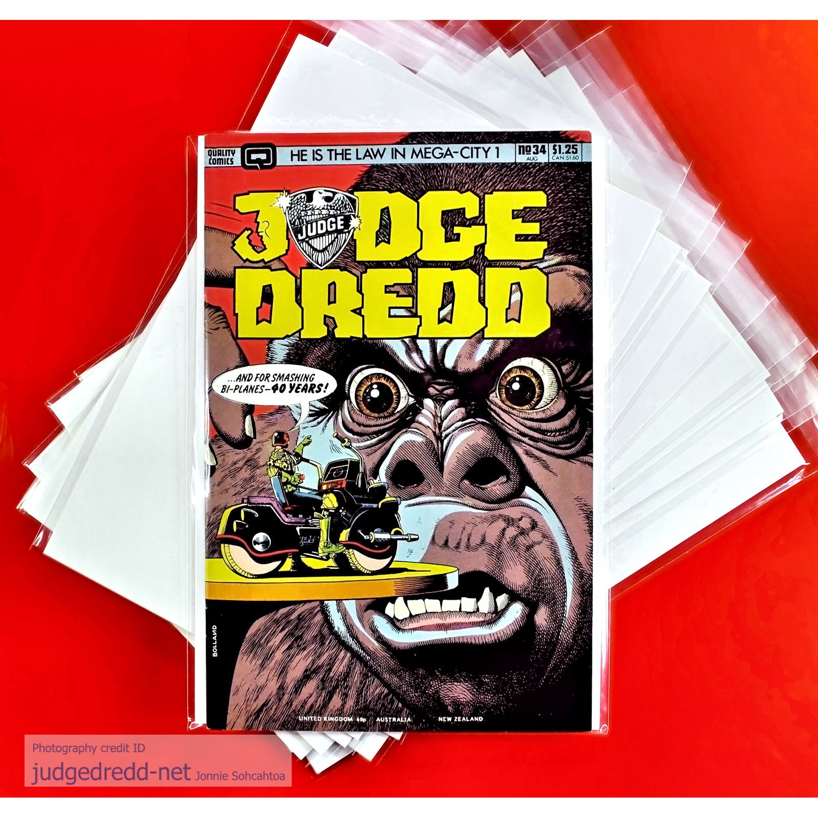 2000 AD Comic Bags and Boards Clear Sleeves and Backing Boards for British  Comic Book Issues 