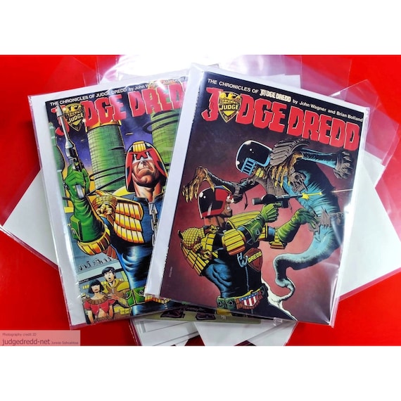 2000 AD and Titan Comic Bags and Boards Clear Sleeves and Backing Boards  for British Comic Book Issues 
