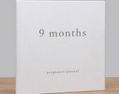 Linen Pregnancy Journal New Mum Gift New Mama Expectant Mother Gift 9 Month Diary
