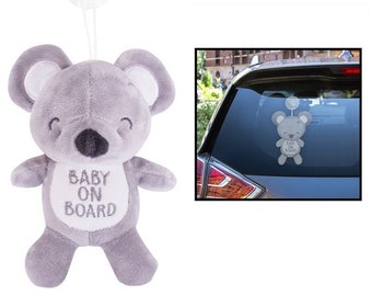 Teddy Bear Baby on Board Car Sign ~ Girl Bear 2 ~ NON PER~ Can't be personalised Teddy Bear Baby on Board Car Sign ~ Girl Bear 2 ~ NON PER~ Can't be personalised