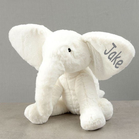 personalised baby elephant teddy