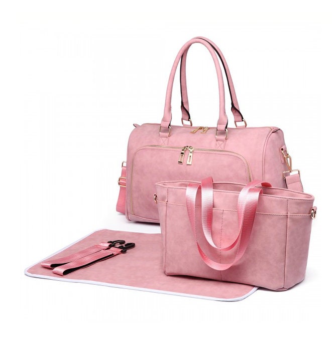 Pink Baby Change Bag / Personalised Maternity Bag / Hospital | Etsy