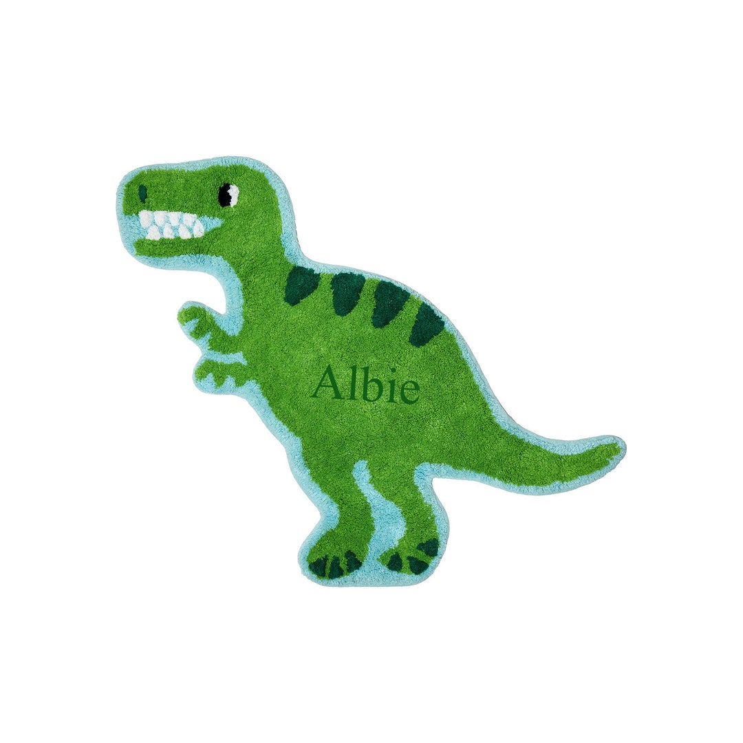 Kids Rug / Personalised Nursery Rug / Trex Dinosaur Rug / Etsy UK