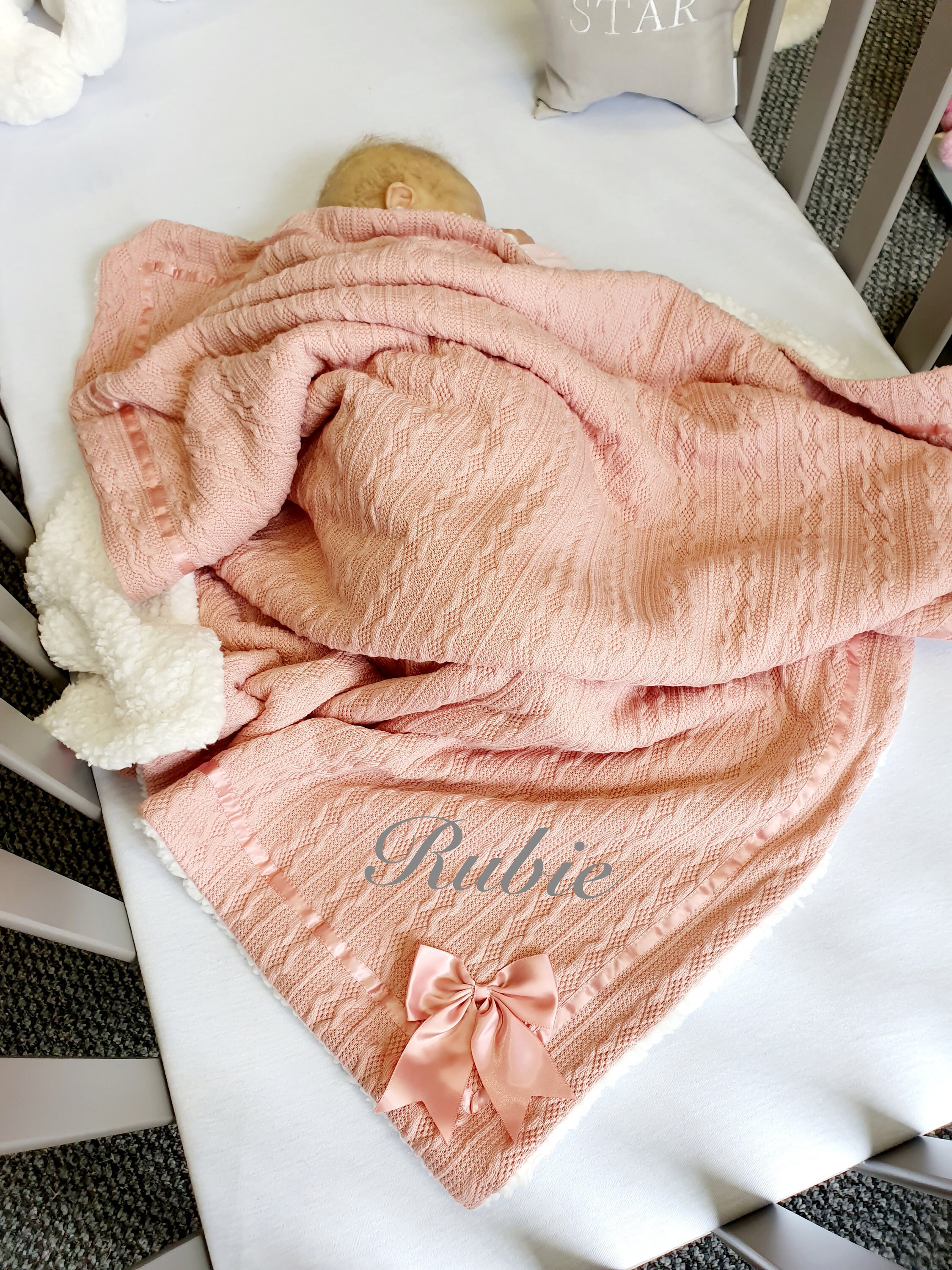 personalised minky blanket