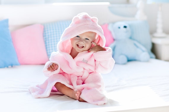 baby dressing gown with name