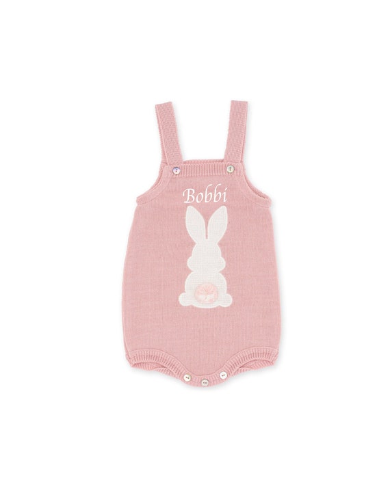pink bunny romper