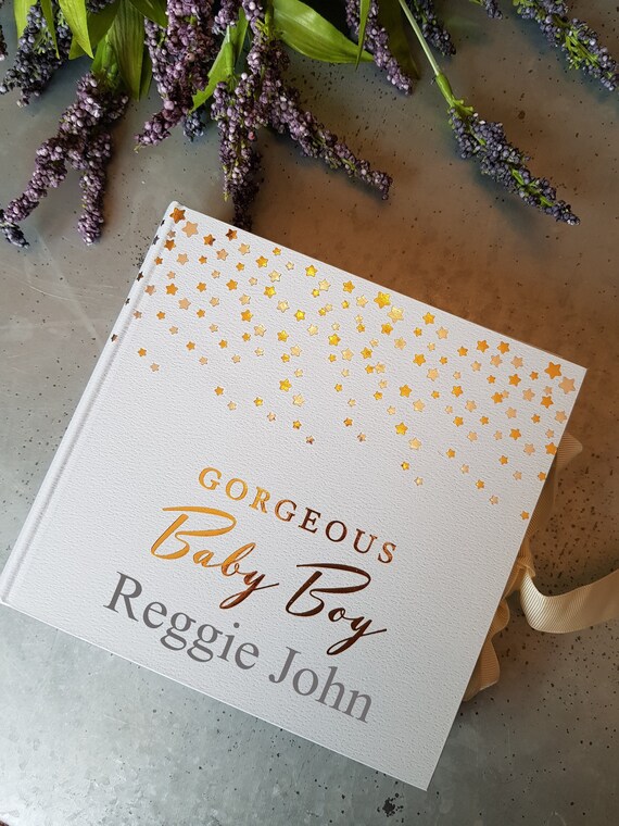 personalised baby boy photo album