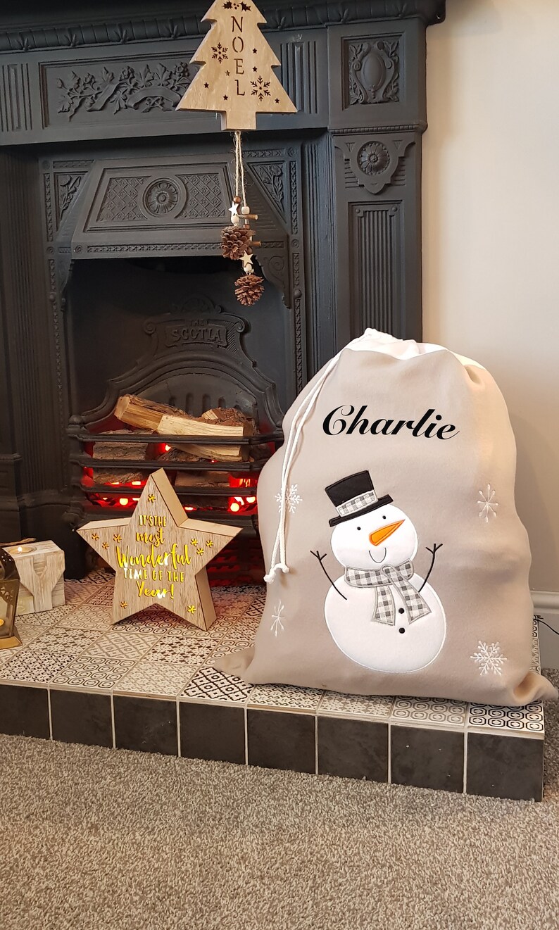 plush christmas sack