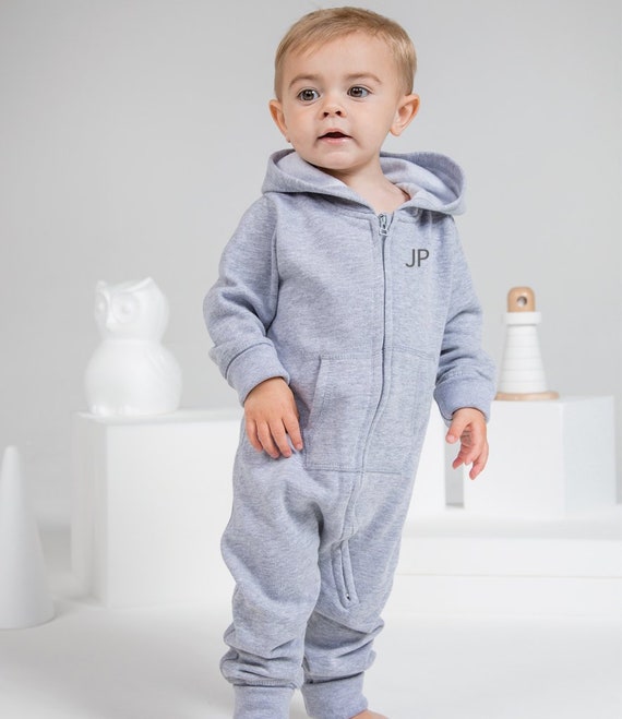 baby fleece onesie with hood