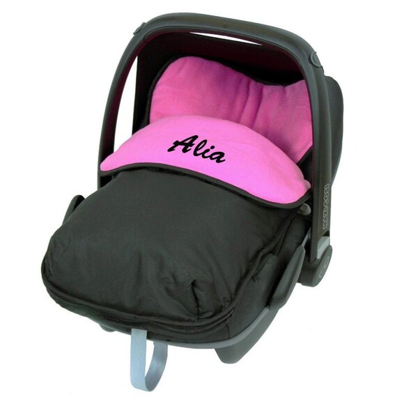 car seat cosy toes pink