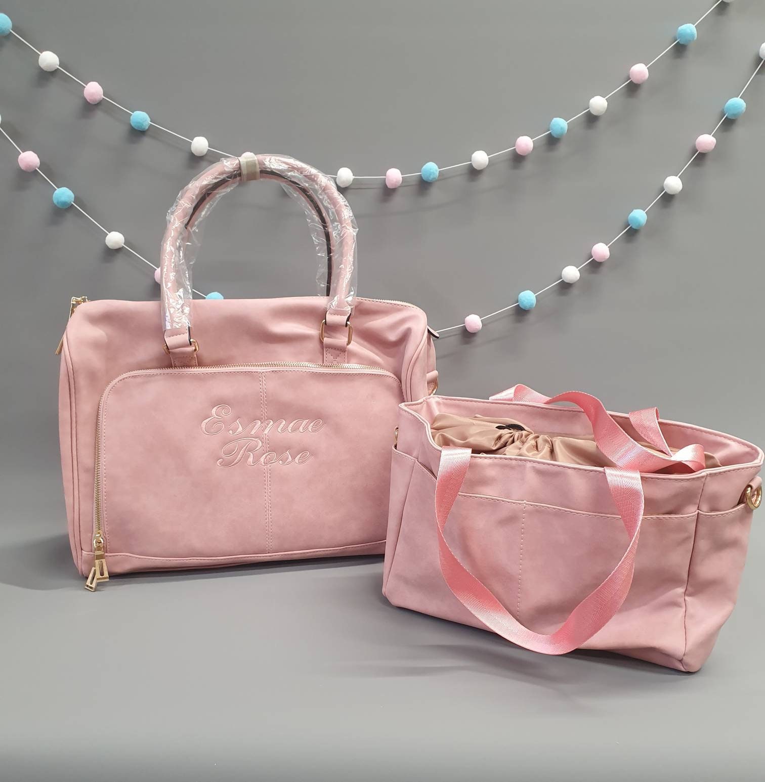 Pink Baby Change Bag / Personalised Maternity Bag / Hospital Etsy