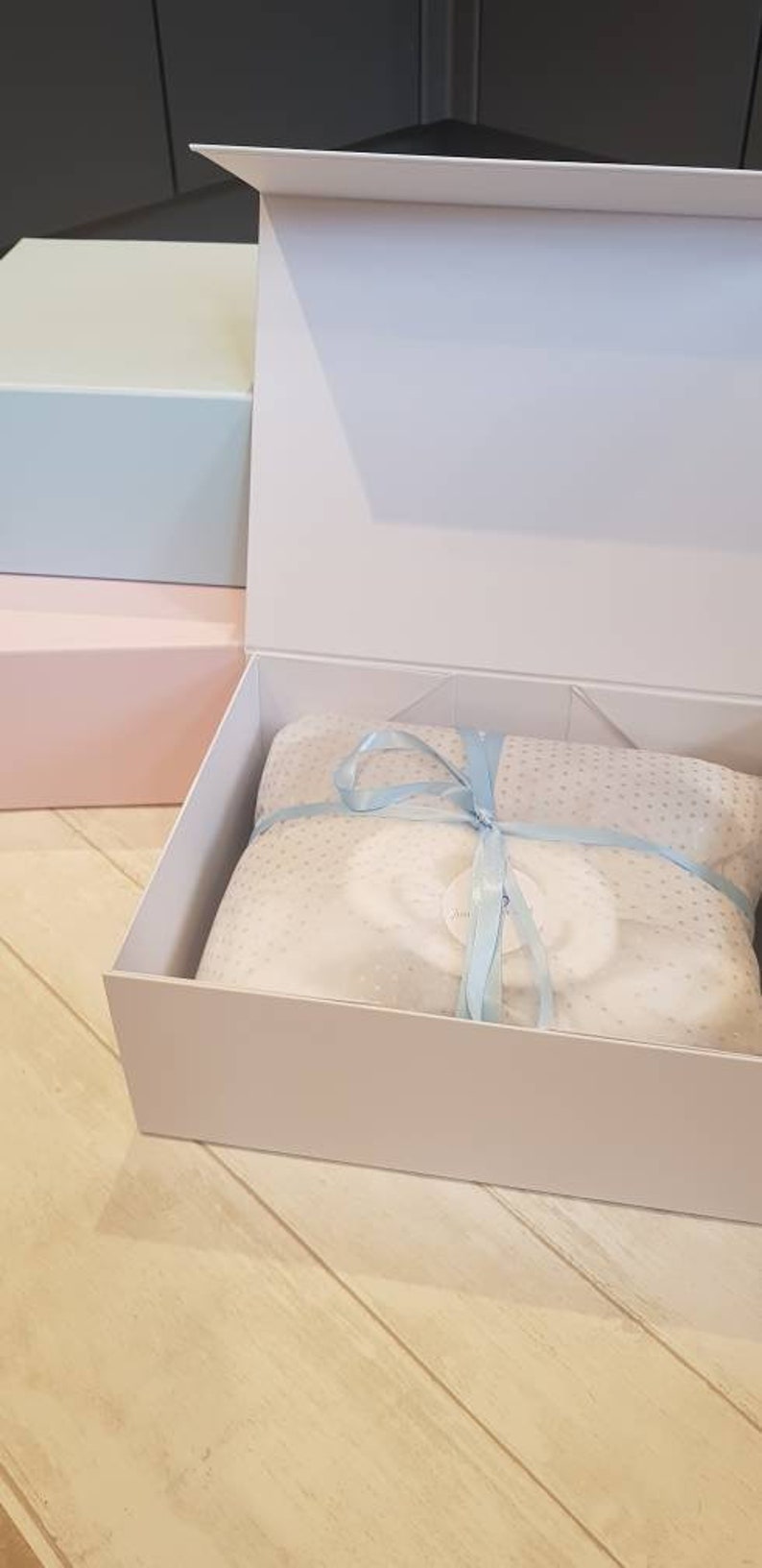 Luxury Personalised Baby Blanket / White Cable Knit Shaw / Etsy