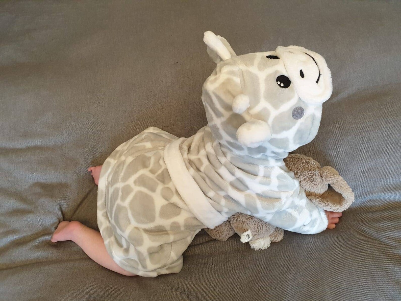 Luxury Grey Baby Giraffe Hooded Dressing Gown Bathrobe Etsy