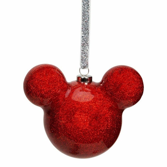 Arthur Conan Doyle Onaangeroerd Facet Disney Mickey Mouse Kerstbal Rode Glitter - Etsy Nederland