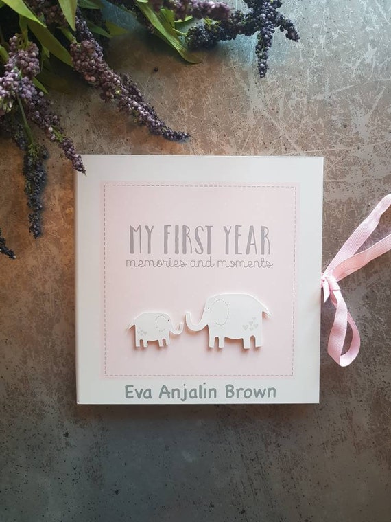 my baby record book pink