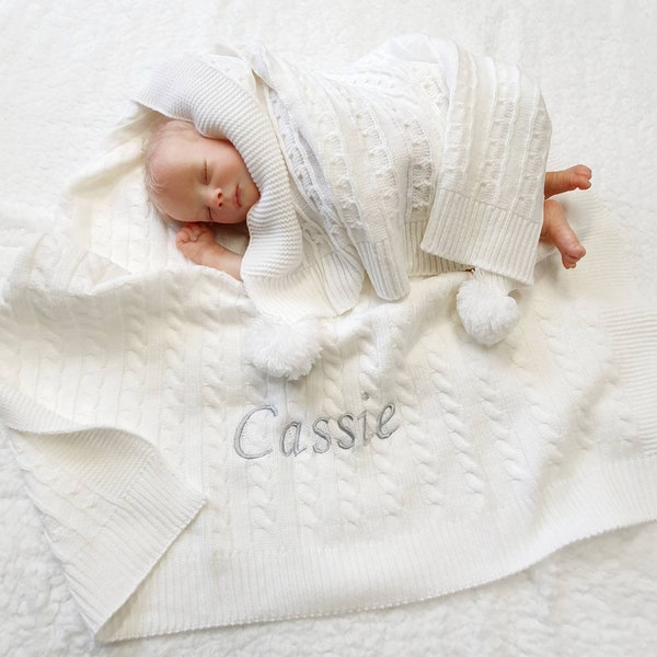 White Baby Blanket Etsy