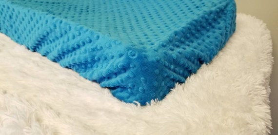 Custom Order Standard Changing Pad Cover Minky Dimple Dot Cuddle Cactus Green