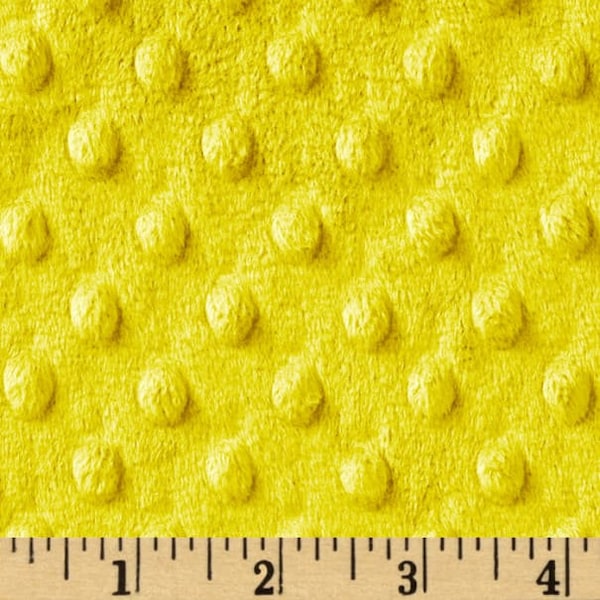 Custom Order Standard Changing Pad Cover Minky Dimple Dot Cuddle Canary Yellow