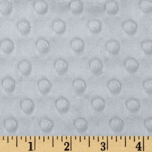 Baby/Infant Blanket  Minky Dimple Dot Platinum Silver