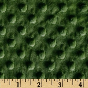 Baby/Infant Blanket  Minky Dimple Dot Hunter Green