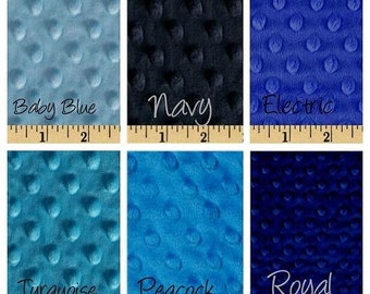 Custom Order Standard Nursing Pillow for  Baby Minky Dimple Dot Fits Boppy Choose Your Color Blue