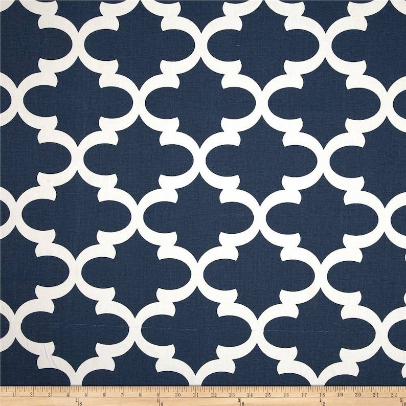 Standard Changing Pad Cover Navy BlueWhite Lattice