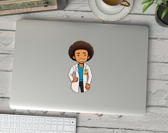 Zwart in STEM Sticker / Woman in Science / Sticker