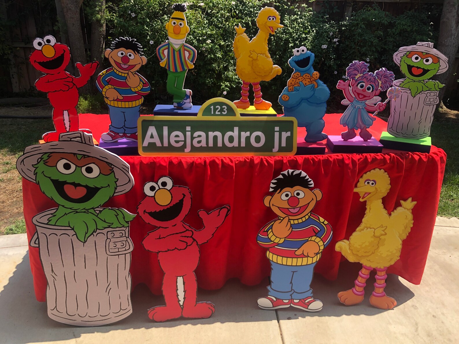 3 large Sesame Street centerpieces Etsy