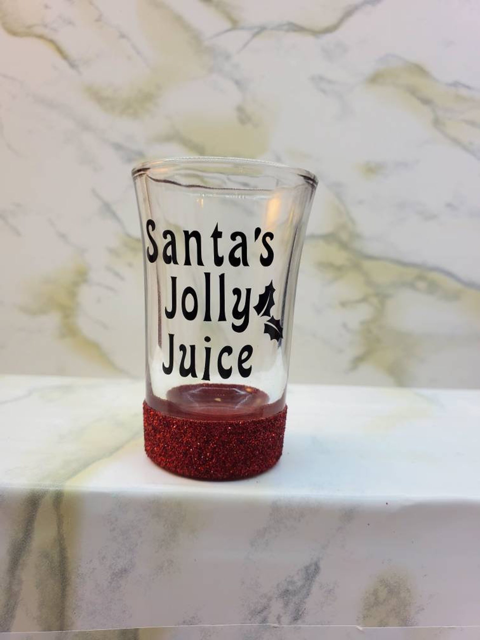 Christmas themed shot glasses christmas shot glass Etsy