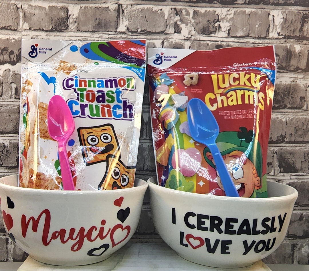 Kids Cereal Bowl Gift Kids Gift Holiday Gift Cereal Bowl Etsy